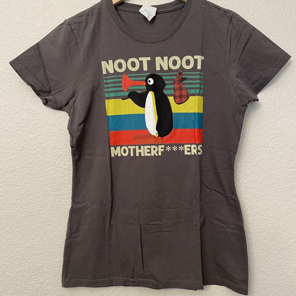 Port & Company Womens Gray Graphic T Shirt Boot Not Mother**ers Size S